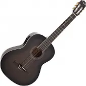 Gear4Music Deluxe Elektro Klassisk Gitar fra Trans Black Burst