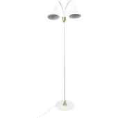 Dyberg Larsen gulvlampe Lilje, hvit, høyde 135 cm, 2 lyskilder