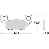 Moto-Master Arctic Cat/kymco/polaris 097211 Sintrede Bremseklosser