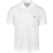 Gant for man. 2210 Piqué Regular Fit Shield Polo Shirt white (3XL), Casual, Cotton, Classic, Short sleeve