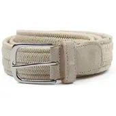 Profuomo Vokset Flettet Belte Beige Off-white Størrelse