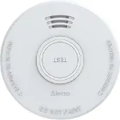 Alecto Røykvarsler - Optisk røykvarsler med lydsignal og batterivarsel
