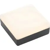 LUCANDE LED-taklampe Thilo, 16 cm, antrasitt, sensor, IP54