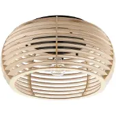 LINDBY Ediz taklampe, 1 lyskilde, E27, tre, Ø 44,4 cm