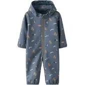 Name it Softshell Dress m. Fleece - NbmAlfa08 - Flint Stone/Leke - - 50/56 - Softshell