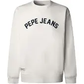 Pepe Jeans for man. PM5800146 Off-white Gio sweatshirt (M), Casual, Cotton
