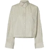 Selected Astha Cropped Boxy Skjorte Med Lange Ermer
