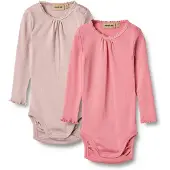 Wheat Body Lotta 2x Rib Pink Lilac (86 / 1,5 år)