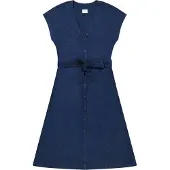 Lee Belted Kortermet Midi-kjole