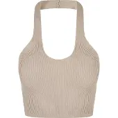 Urban Classics Rib Knit Crossed Neckholder Ermeløs Topp