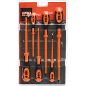 Bahco Set Of 6 Ph1ph2 Slotted And Phillips Screwdrivers With Rubber 3-6.5 Mm Håndtak