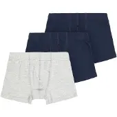 Name it Boxershorts - Noos - NkmTights - 3-pack - Grey Melange - - 6 år (116) - Boxershorts