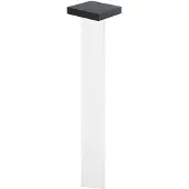 KLEWE LED-solcellelampe Scotty, klar/antrasitt, 60 cm, IP65