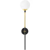 Stilnovo vegglampe Galassia, bredde 14 cm, gullfarget