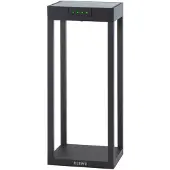 KLEWE LED-solcellelampe RADIA MINI, antrasitt, 35 cm, aluminium, IP65