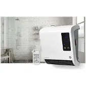 Nedis - Baderomsvarmer - veggmontert - 2000 W - CEE 7/17 - hvit
