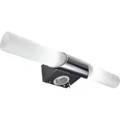 B.K. Licht Vegglampe BKL1021, krom, bredde 44 metall, E14, stikkontakt