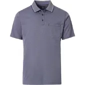 Casamoda CAAMODA Polo Navy Melange Mørkeblå Blå tørrele