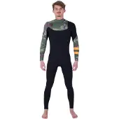 Hurley Plus Printed 3/2 Mm Langarmet Neopren-drakt Med Brystglidelås