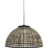 Steinhauer Hengelampe Sparkled Light 4477ZW, flettet bambus, Ø 60 cm