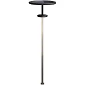 KLEWE LED-solcellelampe PLANET B antrasitt 160 cm jordspyd IP65