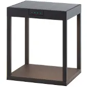 KLEWE LED-solcellelampe RADIA GROUND, antrasitt, 25 cm aluminium IP65