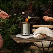 HerQs Smokeless FirePit Mini – sølv