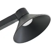 LUCANDE LED-vegglampe Steve, svart, 24 cm, USB, dimbar