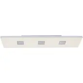 Pure LED-taklampe Neo, 120 cm, aluminium, CCT, fjernkontroll