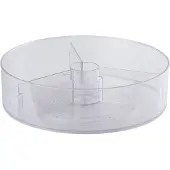 Alpina Lazy Susan Rund snurrebass til kjøleskapet 29 cm i PET-plast