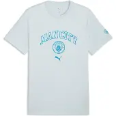 Puma Manchester City ftblCulture Tee Men, Football, Sea Glass/Tropical Blue, S