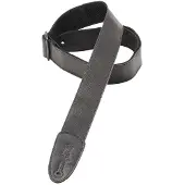 Levys Leathers Tri Glide 2" Leather & Polypropylene Guitar Strap Black