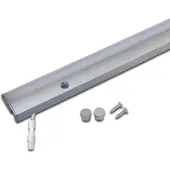 Hera LED-benkbelysning ModuLite F, aluminium, 90 cm, 3000 K, aluminium