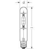 Radium Halogen-metall-damppære E40 270W HRI-T B klar