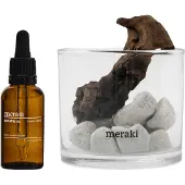 Meraki Lavastone & Wood Diffuser Set - Herbal Calm/White
