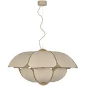 Market Set hengelampe Coquillage, 70 cm kremfarget, lin