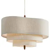 Market Set Pebble tekstil-hengelampe kremfarget Ø 78 cm