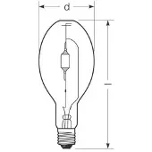 Radium Halogen-metall-damppære E40 444 W HRI-E NSC/S/F