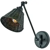 HINKLEY Vegglampe Arti, svart/svart, rotting, stål