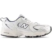 New Balance unisex for kids. PZ530V1 Shoes 530 Bungee white (32.5), Flat, Laces, Casual, children's fashion