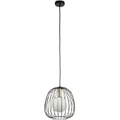 Sigma Hengelampe Bell S, Ø 24 cm, 1 lyskilde, svart/gull/hvit