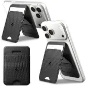 Spigen Slim Fold Stand MagSafe Wallet 1 Card - black
