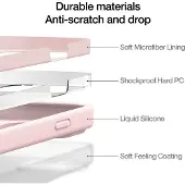 JustMobile Just Mobile TENC silikondeksel til iPhone 14 (passer også iPhone 13 basemodell) - Pink