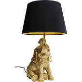 Kare Happy Elefant bordlampe med skjerm