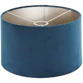 Steinhauer Gulvlampe Bloeba, svart/blå, høyde 165 cm, velour