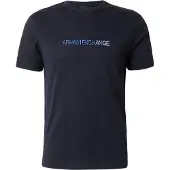 Armani Exchange for man. XM002785AF10358UB101 Slim-fit T-shirt in classic navy cotton jersey (L), Casual, Short sleeve
