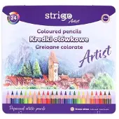 Strigo Artist runde fargestifter 24 farger