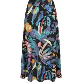 Urban Classics Viscose Høy Midje Midi-skjørt