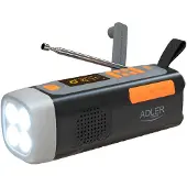 Adler AD 1920 bærbar radio-lommelykt med dynamo-funksjon AD 1920 (5905575910714)
