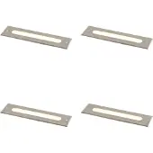 QAZQA Sett med 4 moderne bakkespotter stål 30 cm inkl. LED IP65 - Eline